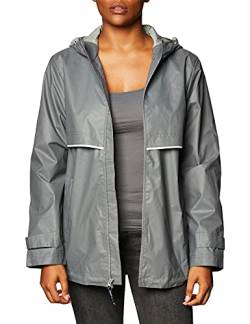 Charles River Apparel Damen Regenjacke, Grey/Reflective, M EU von Charles River Apparel