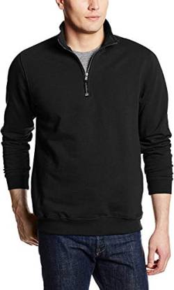 Charles River Apparel Herren Crosswind Viertelreißverschluss (Normale Größen) Sweatshirt, Schwarz, XX-Small von Charles River Apparel