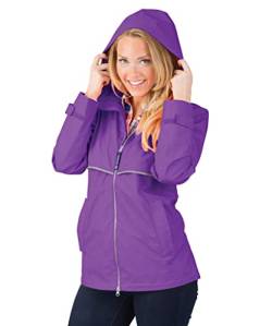 Charles River Apparel New Englander Damen Regenjacke - Violett - XX-Large von Charles River Apparel