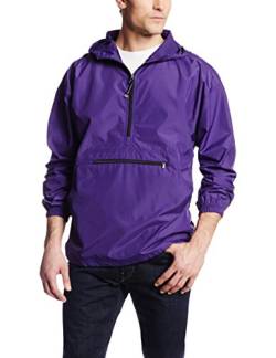 Charles River Apparel Unisex-Erwachsene Pack-N-Go Wind & Water-Resistant Pullover (Reg/EXT Sizes) Regenjacke, violett, 4X-Groß von Charles River Apparel