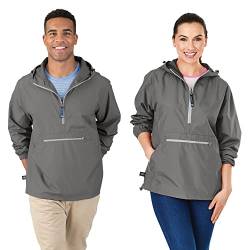 Charles River Apparel Unisex Pack-n-go Pullover Windbreaker Jacke, grau, XL von Charles River Apparel