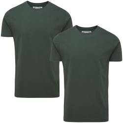 Charles Wilson 2er Packung T-Shirts mit Rundhalsausschnitt (L, Dark Green) von Charles Wilson