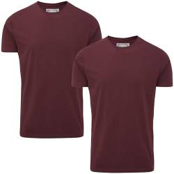 Charles Wilson 2er Packung T-Shirts mit Rundhalsausschnitt (L, Dark Port) von Charles Wilson