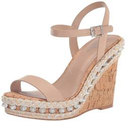 Charles by Charles David Damen Hyphen Wedge Sandale, Beige, 37.5 EU von Charles by Charles David