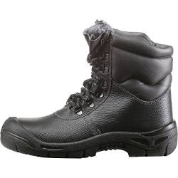 Charlie Barato Sicherheitsstiefel S3 LOG3 Schwarz Herren - Winterstiefel, gefüttert, Webpelzfutter, durchtrittsicher, Stahlkappe, antistatisch, Leder (40) von Charlie Barato