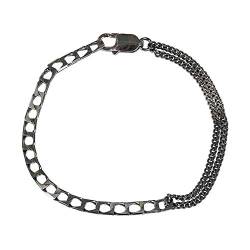 Charlotte Wooning Herren Armband Bracelet Chain Mix aus Silber 925 oxidiert Größe L/21 cm - M-BCMox-L von Charlotte Wooning