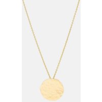 Charlotte Wooning Kette mit Anhänger Damen Gold - Bubbles Halskette vergoldet mit rundem Plättchen 45 cm, Silber 925, 18 Karat vergoldet von Charlotte Wooning