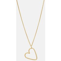 Charlotte Wooning Kette mit Anhänger Damen Gold - Icons Heart Halskette vergoldet mit Herz-Anhänger 45 cm, Silber 925, 18 Karat vergoldet von Charlotte Wooning