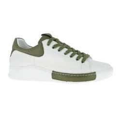 Charlotte of Sweden Damen Sneaker, weiß/Oliv, 36 EU von Charlotte of Sweden