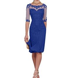 Charmant Damen Damen Royal Blau Spitze Abendkleider Etuikleider Brautmutterkleider Trumpet Chiffon Rock-36 Royal Blau von Charmant Damen