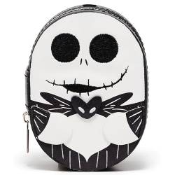 Nightmare Before Christmas® Ledertasche, kleine Geldbörse, niedliche Reise-Aufbewahrungstasche für Schmuck, Make-up, iPod, Schlüssel, Kosmetik, Geschenk für Frauen, Mutter, Freundin, Rot/Ausflug, von CharmedAroma