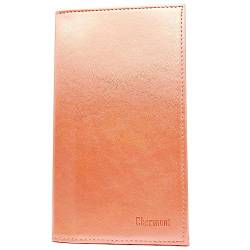 Charmoni - Scheckhefthülle – Schutzhülle für Scheckheft, Kreditkartenfach, Ausweis, Geldschein – Leder – Alles in One – leicht und kompakt, A07 Rose Gold, one size, Klassisch von Charmoni