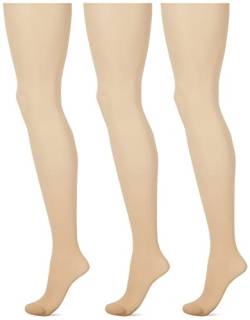 Charnos Damen 15 Denier Tight 3pp Strumpfhose, 15 DEN, Beige (Champagner), 42 (3er Pack) von Charnos