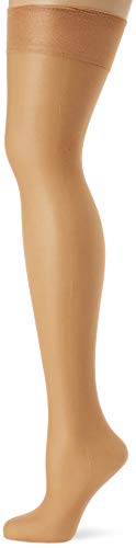 Charnos Damen 1PP 10 Denier Elegance Ultra Sheer Stockings Halterlose Strümpfe, 10 DEN, Beige (Naturbraun), L von Charnos