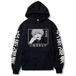 Anime Jujutsu Kaisen Inumaki Toge Cartoon Hoodie, Unisex-Sweatshirt Für Cosplay Oder Festival-Geschenk,Schwarz,L von Charous