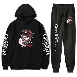 Spiel Genshin Impact Charakter HuTao Hoodie Und Hosen,2023 Cartoon Sport Anzug Für Cosplay Oder Geschenk von Charous