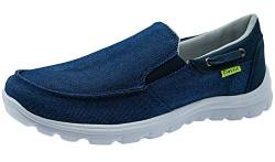 ChayChax Herren Segelschuhe Bootsschuhe Mokassins Leicht Halbschuhe Atmungsaktive Deckschuhe Slip On Sneakers,Blau,42.5 EU=Etikettengröße 43 von ChayChax