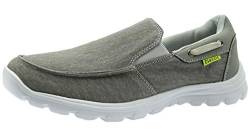 ChayChax Herren Segelschuhe Bootsschuhe Mokassins Leicht Halbschuhe Atmungsaktive Deckschuhe Slip On Sneakers,Grau,42 EU=Etikettengröße 42 von ChayChax