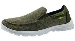 ChayChax Herren Segelschuhe Bootsschuhe Mokassins Leicht Halbschuhe Atmungsaktive Deckschuhe Slip On Sneakers,Khaki,43 EU=Etikettengröße 44 von ChayChax