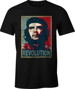 Che Guevara Herren MECHEGDTS048 T-Shirt, Schwarz, L von Che Guevara