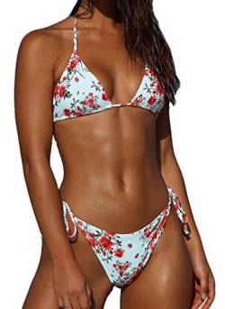 CheChury Brazilian Bikini Damen Set Push Up Sexy Gepolstert Bikini Oberteil Zweiteiliger Badeanzüge Split Strandkleidung von CheChury