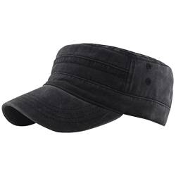 CheChury Cap im Military-Stil aus Robustem Army Cap Männer Herren Kappe MilitärBaumwoll Canvas Verstellbar Baseball Cap Armee Militär Corps Hut Kappe Visier Unisex von CheChury