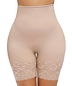 CheChury Damen Figurenformend Miederpants Miederhose Taille Shapewear Bauch Weg Anti Chafing Anti Rutsch Effekt Formt Sofort Unterhose mit Bein Hohe Taille Atmungsaktive Nahtlose Unterwäsche Shaping von CheChury