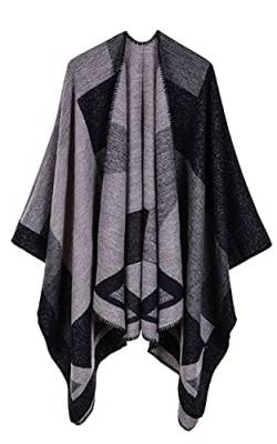 CheChury Damen Schal Winter Warm Weich Winter XXL Winter Schal Karo Tartan Herbstschal Wolleschal Kariert Quadratisch Deckenschal für Damen Weihnachtsgeschenke Mode Frauen Deckenschal Halstuch Poncho von CheChury