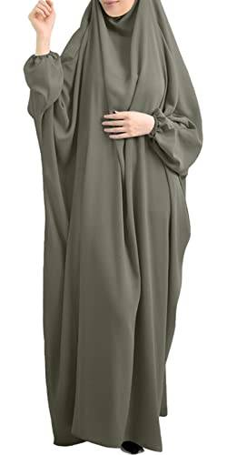 CheChury Muslim Damen Gebetskleidung für Frauen Hijab Kleid Gebet Jilbab Kleidung für Muslimische Kleider Damen Lange Ärmel Burka Ganzkörper Beten Niqab Roben Ärmel Roben Strickjacke Ramadan Kleid von CheChury