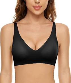 CheChury Schalen BH Push up Bustier Damen T-Shirt BH ohne Bügel Tops Bügelloser Soft Bra Schlaf Still Vollschalen BH Komfort von CheChury