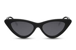 Cheapass Cat-Eye Sonnenbrille Schwarz Fashion Brille UV-400 Lichtschutz Frauen Damen von Cheapass