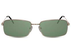 Cheapass Sonnenbrille Männlich-klassische Retro Sonnenbrille im italienischen Stil mit grünen Gläsern für Männer UV400 geschützt von Cheapass