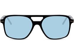 Cheapass Sonnenbrille hervorragender klassischer Stil für Herren und Damen mit blauen recyceltem UV400-Gläsern von Cheapass