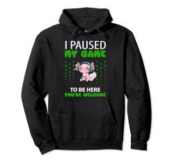 Axolotl Gamer Videospiel Gaming Pullover Hoodie von Check out my Gamer Shirts
