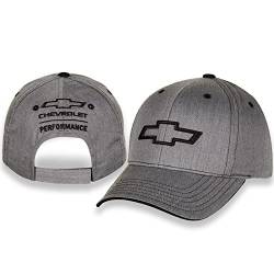 Checkered Flag Sports Chevrolet Bowtie Baseball Cap für Herren - Logo Auto Racing Mütze, grau, Einheitsgröße von Checkered Flag Sports