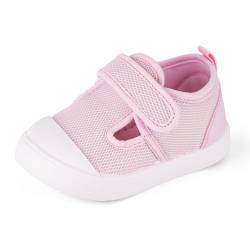 Cheerful Mario 0-3 Jahre Sommer Baby Schuhe Lauflernschuhe Baby Mädchen Kleinkinder Sneakers Antirutsch Rosa 19 EU von Cheerful Mario