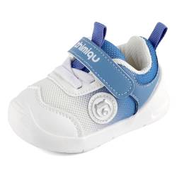 Cheerful Mario 1-3 Jahre Baby Sneaker Baby Jungen Mädchen Lauflernschuhe Kleinkinder Schuhe Atmungsaktiv und Antirutsch Blau 19 EU von Cheerful Mario