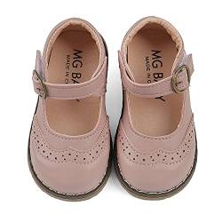 Cheerful Mario Ballerinas Mädchen Mary Jane Halbschuhe Für Mädchen Baby Kleinkind 1-6 Alter Gummisohle Rosa 21 EU von Cheerful Mario