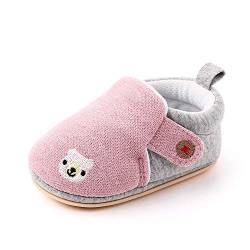 Cheerful Mario Hausschuhe für Baby Jungen Mädchen Baby Lauflernschuhe Krabbelschuhe Baby Crib Schuhe Anti-Rutsch Rosa 18-24 Monate (Etikett 140) von Cheerful Mario