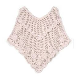 Cheerlife Damen Häkel Strick Poncho Rundhals Fledermaus Pullover Strickpullover Strick Cape Umhang Netzoberteil Netzshirt Rosa von Cheerlife