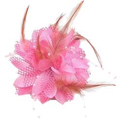 Cheerlife Elegante Damen Accessoires Haarblumen Haarblüte Haarspange Haarschmuck Broschen Ansteckblume viele Farben Pink von Cheerlife