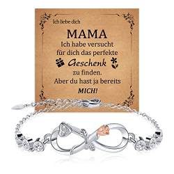 CheersLife Armband Für Mama, Geschenke Für Mama Die Mutter, Muttertagsgeschenke Für Mama, Armbänder Für Damen, Unendlichkeitsarmbänder Für Mama, Geschenke Für Mama Zum Geburtstag Und Zu Weihnachten von CheersLife