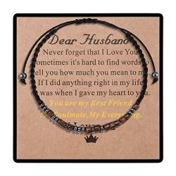 CheersLife Lieber Mann Armbänder Von Frau Einzigartige Geschenke Für Mann Geburtstag Jahrestag Valentinstag Vatertag Weihnachten Morsezeichen Armbänder Für Männer Ich Liebe Dich von CheersLife