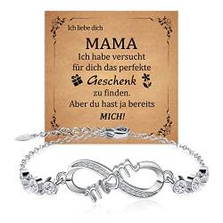 CheersLife Muttertagsgeschenke Für Mama, Armband Für Mama, Geschenke Für Mama Die Mutter, Armbänder Für Damen, Unendlichkeits Armbänder Für Mama, Geschenke Für Mama Zum Geburtstag Und Zu Weihnachten von CheersLife