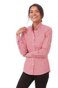 Chef Works Damen Gingham Kleid Shirt, Rot und Weiß kariert, Klein von Chef Works