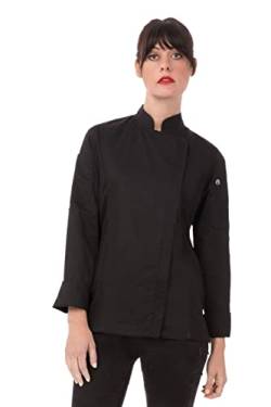 Chef Works Damen Hartford Womens Chef Coat Kochjacke, schwarz, 3X-Groß von Chef Works