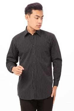 Chef Works Herren Basic Kleid Shirt, Kohle-Armaturenbrett, Groß von Chef Works