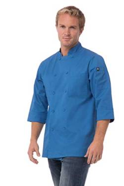 Chef Works Herren Marokko Kochmantel Kochjacke, blau, X-Large von Chef Works