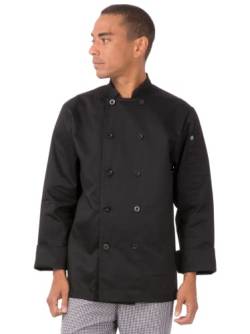 Chef Works Unisex-Erwachsene Bastille Chef Coat Kochjacken, Schwarz, 7X-Large von Chef Works