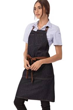 Chef Works Unisex Memphis Bib Apron, Indigo Blue, One Size von Chef Works